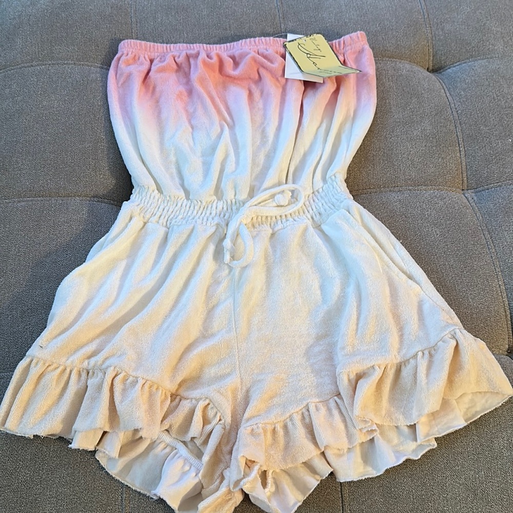 NWT! OMBRÉ TERRY CLOTH ROMPER